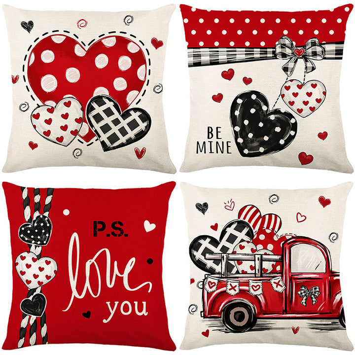Decorative Love Message Throw Pillow