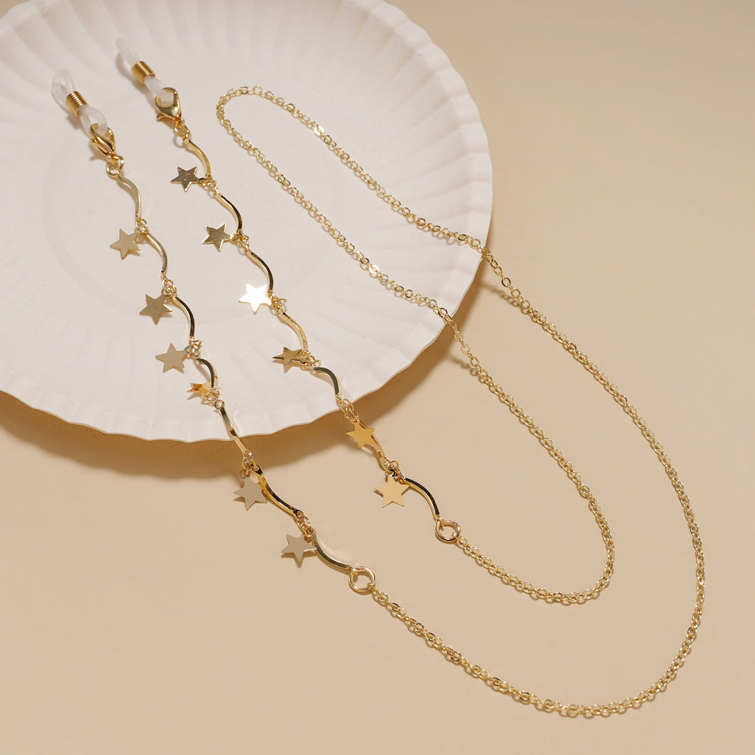 Fashionable Star-Embellished Eyewear Chain Stornfield