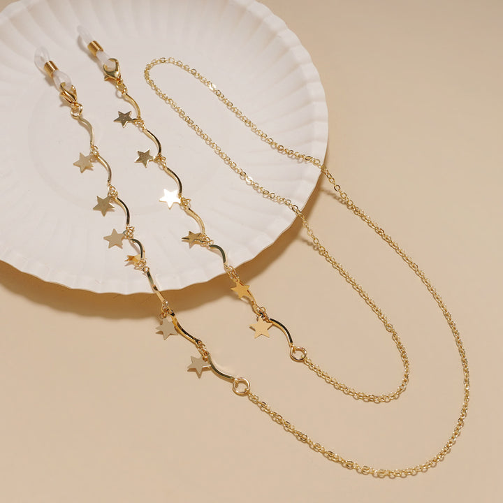 Fashionable Star-Embellished Eyewear Chain Stornfield