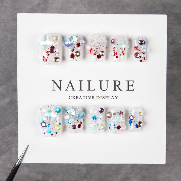 Artistic Decorative Press-On Nails