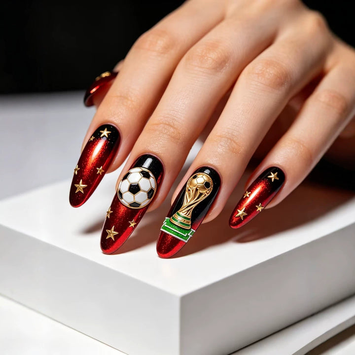 Creative Football Art Nails Stornfield
