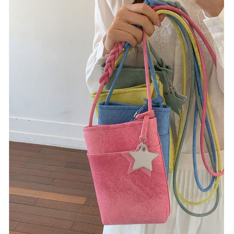 Fashionable shoulder bag with braided shoulder strap Stornfield