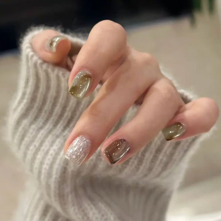 Artistic Glitter Nail Art Extensions