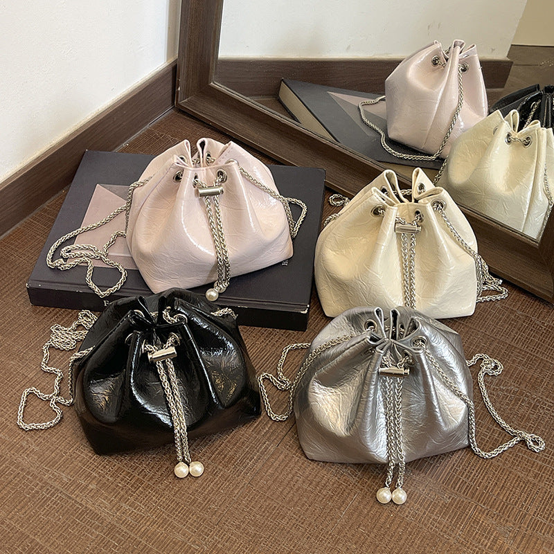 Drawstring Bucket Handbag