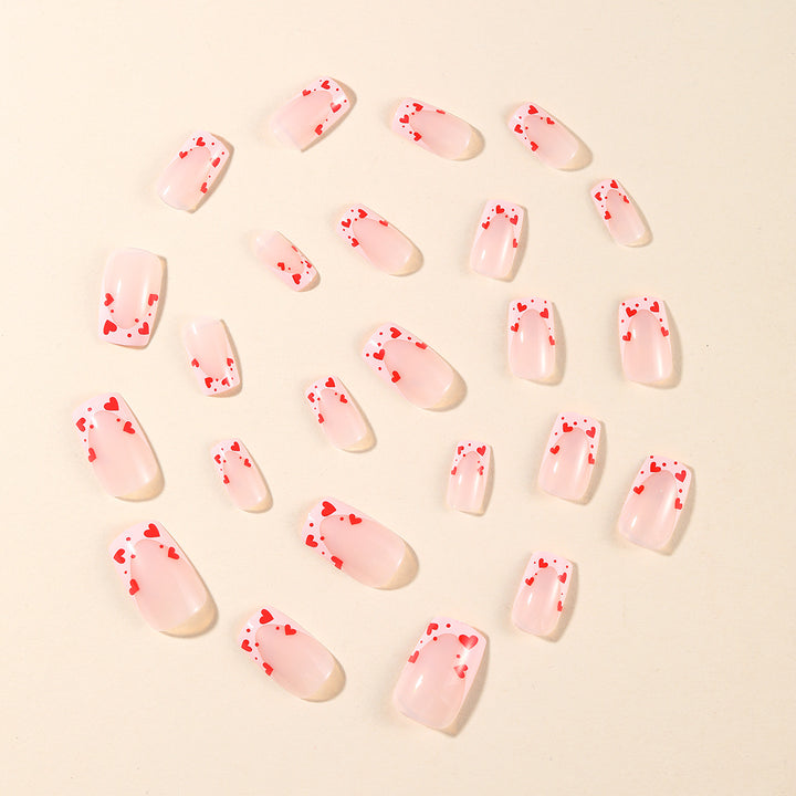 Heart-Accent Nail Art Set Stornfield