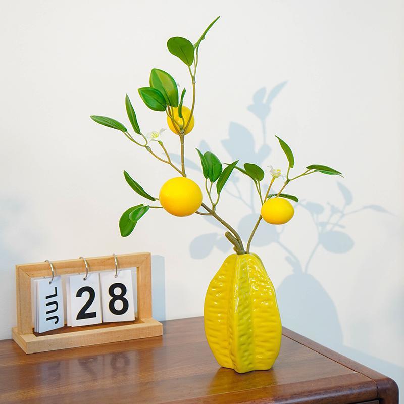 Home Decor Decorative Lemon Vase