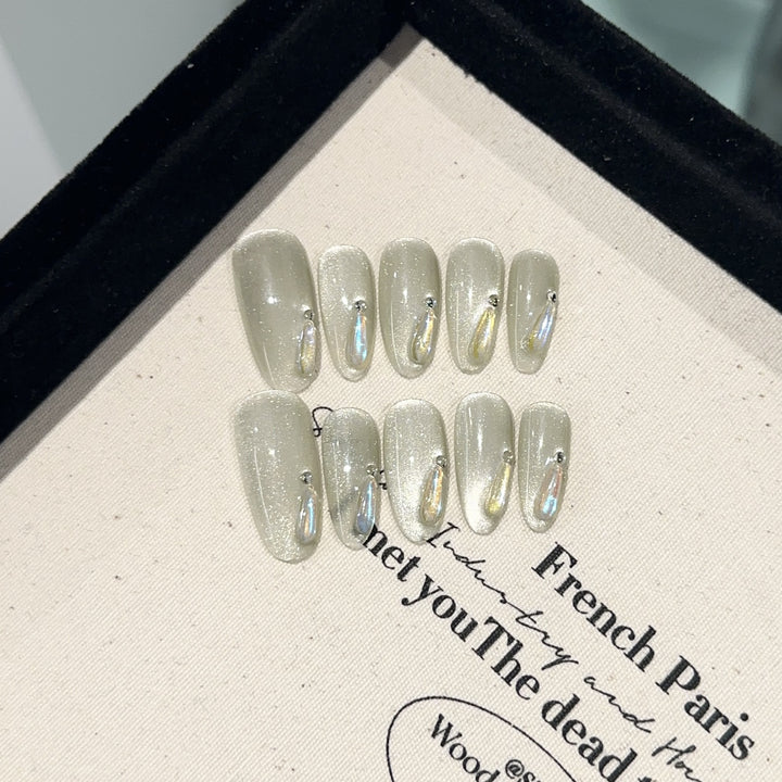 Sparkling Glitter Press-On Nail Art Set