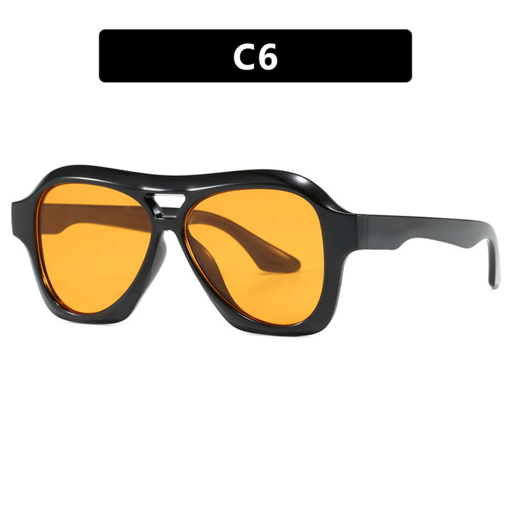 Ladies fashionable sunglasses in innovative design with wide frame Stornfield