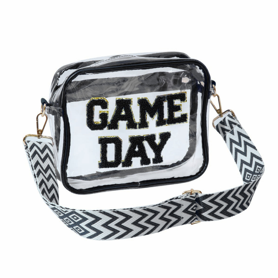 Transparent crossbody bag with stylish Game Day print Stornfield