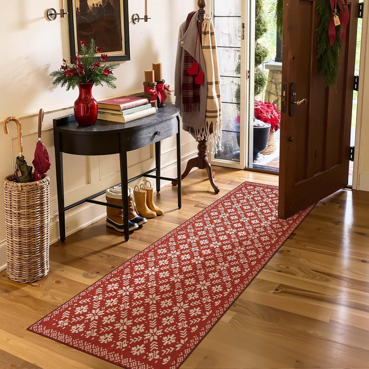 Christmas-Themed Kitchen Runner Mat for Floor