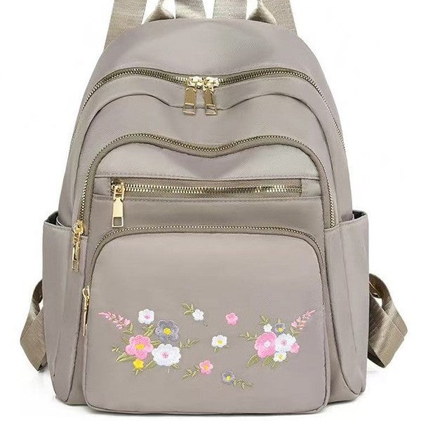 Women's Floral Embroidered Backpack Stornfield