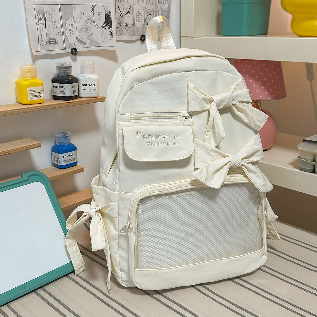 Stylish Bow-Embellished Backpack Stornfield 1791205748