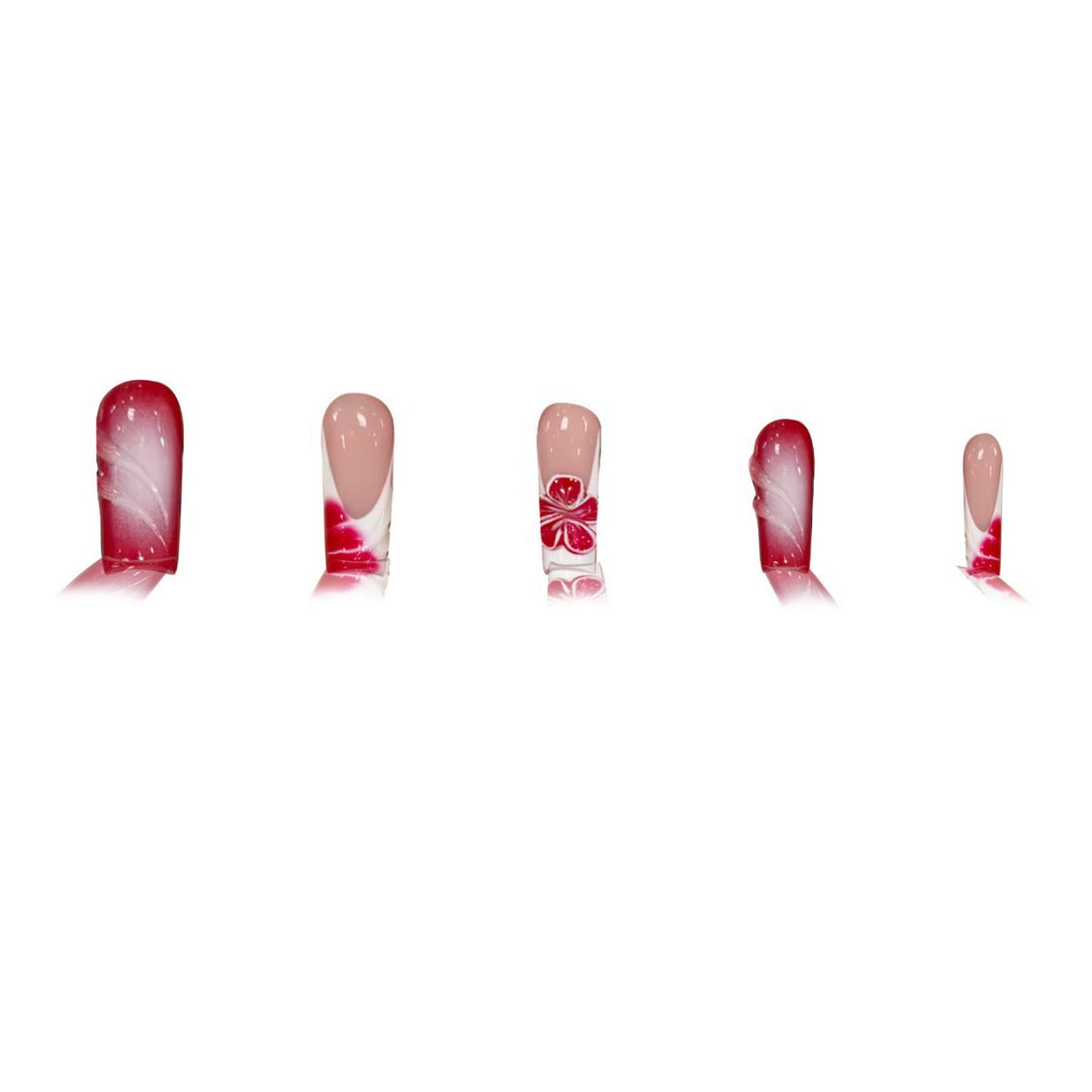Floral and Artistic Press-On Nail Art Stornfield