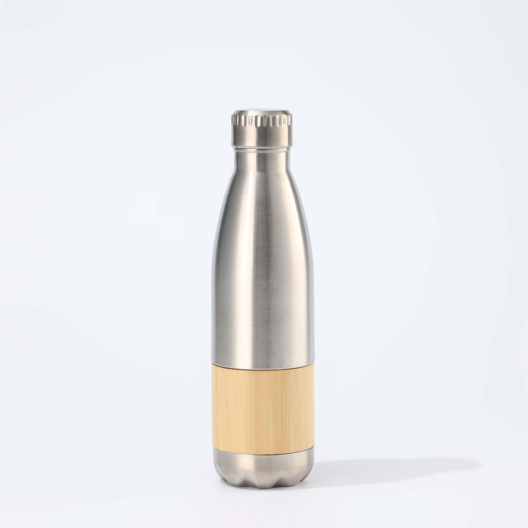 Women Stainless Steel Drinking Bottle with Bamboo Application Stornfield