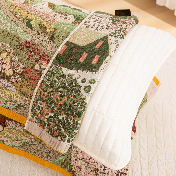 Women's pillowcase with loving bear design and checkered pattern Stornfield