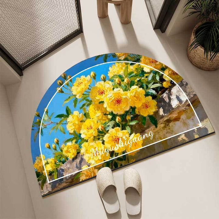Artistic Floral Decor Rug