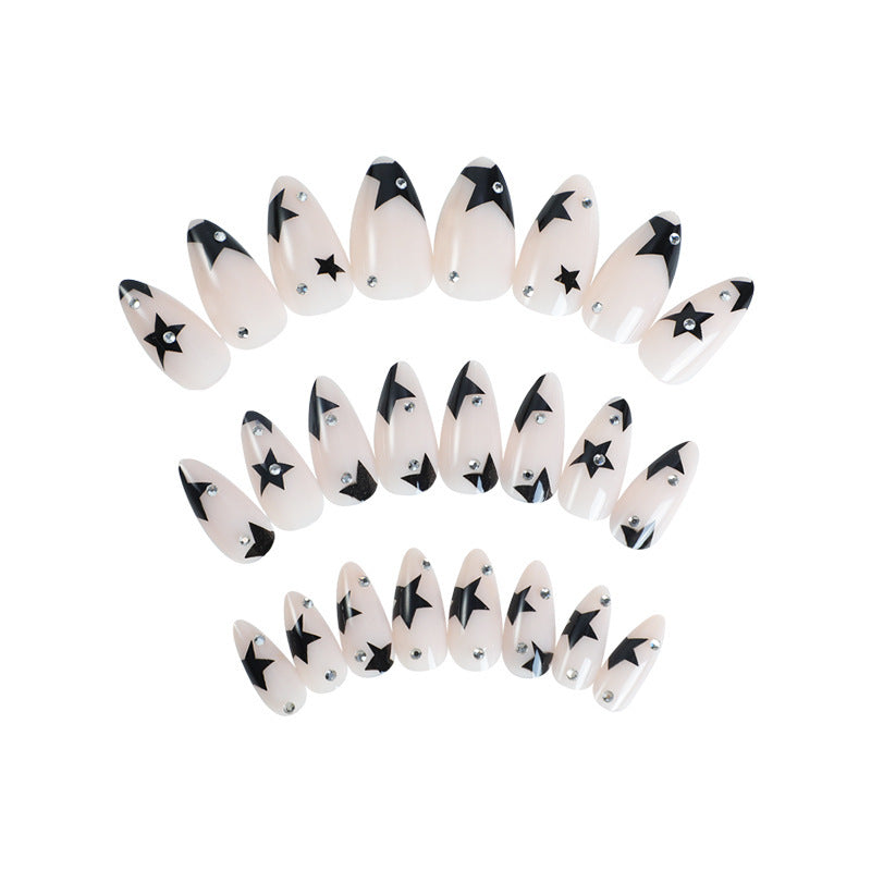 Elegant artificial nails with glitter accents Stornfield