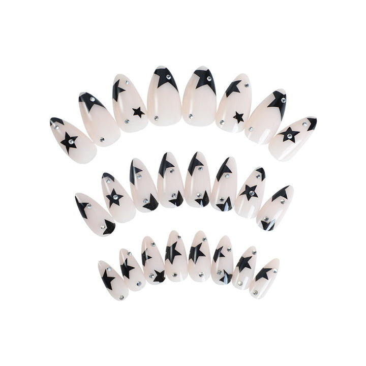 Elegant artificial nails with glitter accents Stornfield