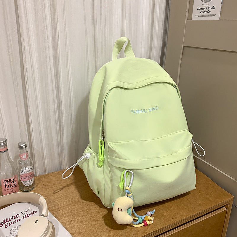 Lightweight Casual Backpack with Decorative Keychain Stornfield