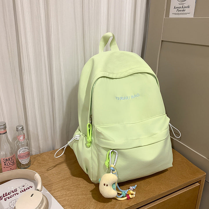 Lightweight Casual Backpack with Decorative Keychain Stornfield