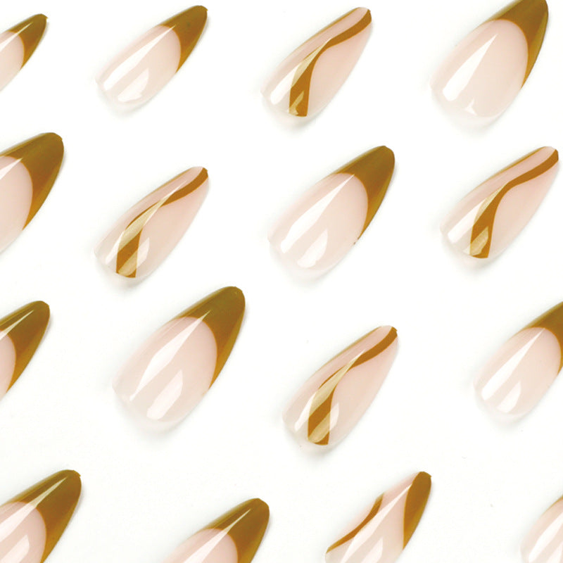 Artful stiletto nails with artistic design Stornfield