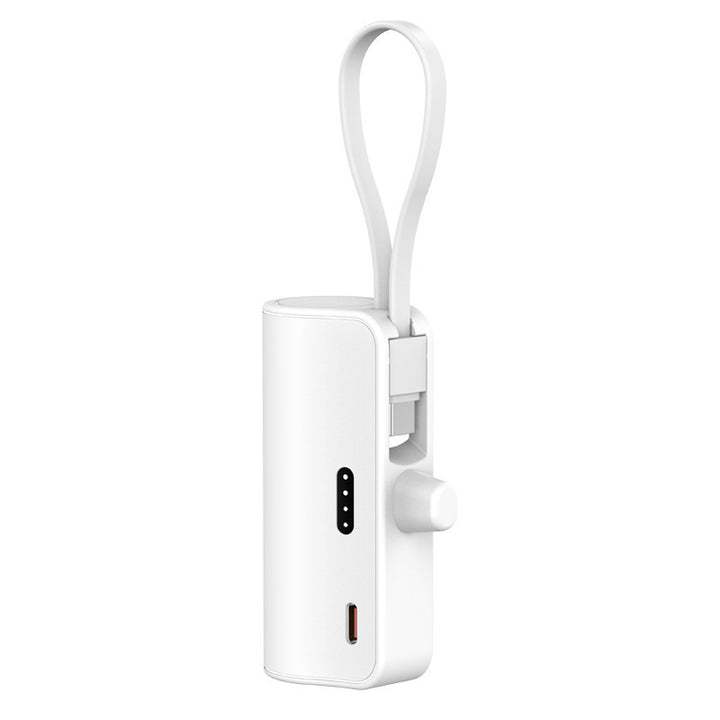 Portable power bank with integrated charging cable and compact design Stornfield
