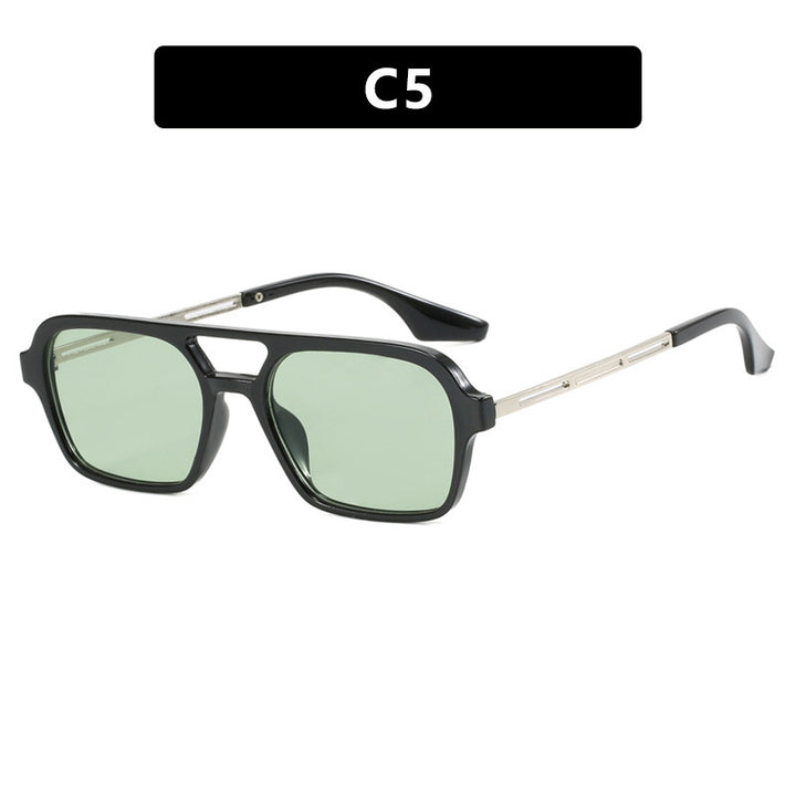 Women's striking square sunglasses with transparent frame Stornfield