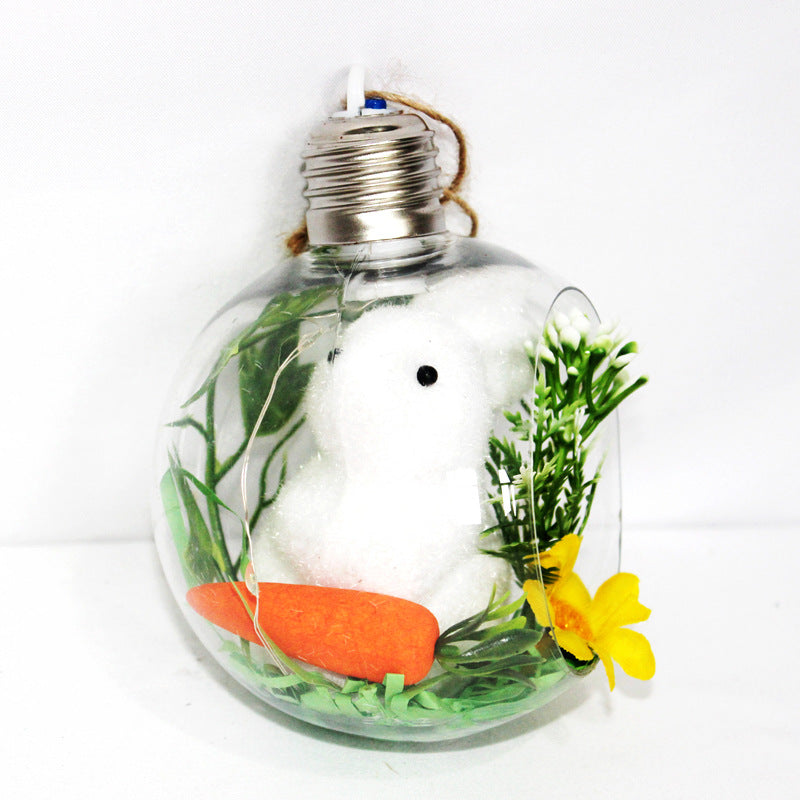Festive Holiday Ornament with Bunny Figurine Stornfield