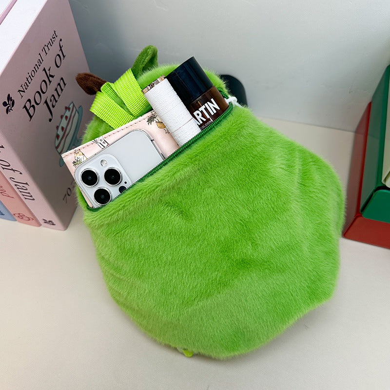 Plush Animal Backpack with Avocado Design Stornfield