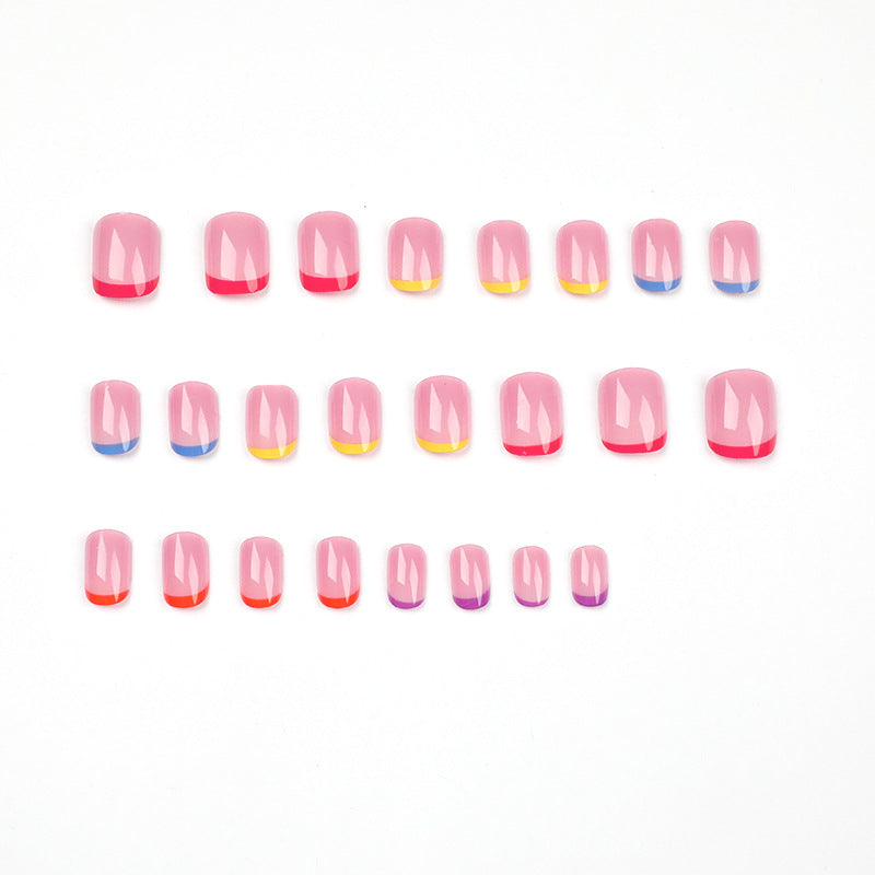 Nail art with colorful tips Stornfield