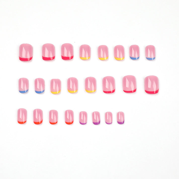 Nail art with colorful tips Stornfield