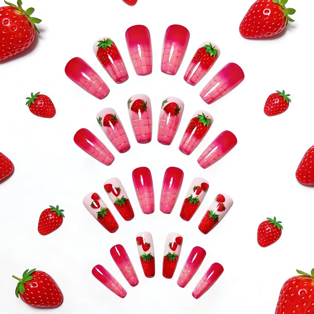 Creative Art Nails in Summer Strawberry Design Stornfield