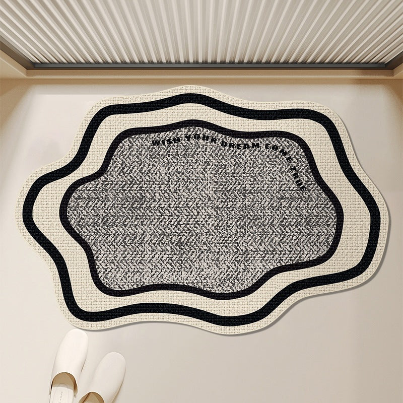 Modern Abstract Contoured Floor Mat