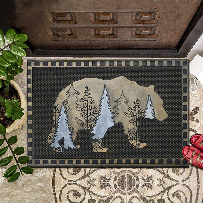 Bear-Themed Welcome Mat