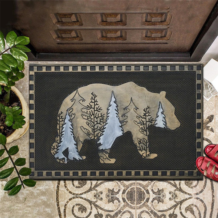 Bear-Themed Welcome Mat
