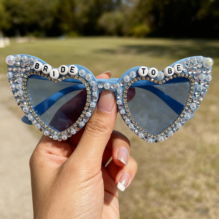 Heart-Shaped Pearl-Embellished Sunglasses Stornfield