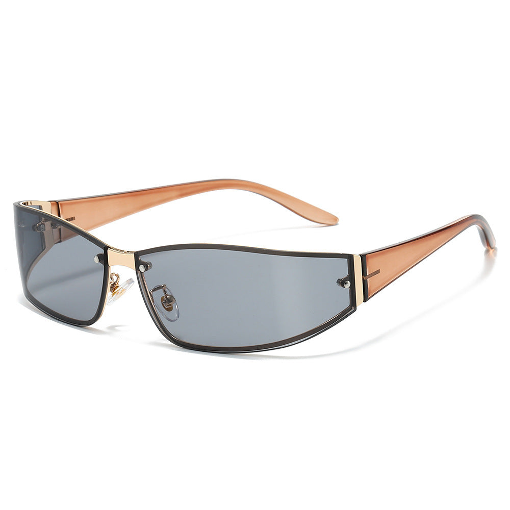 Sleek Cat-Eye Shield Sunglasses Stornfield