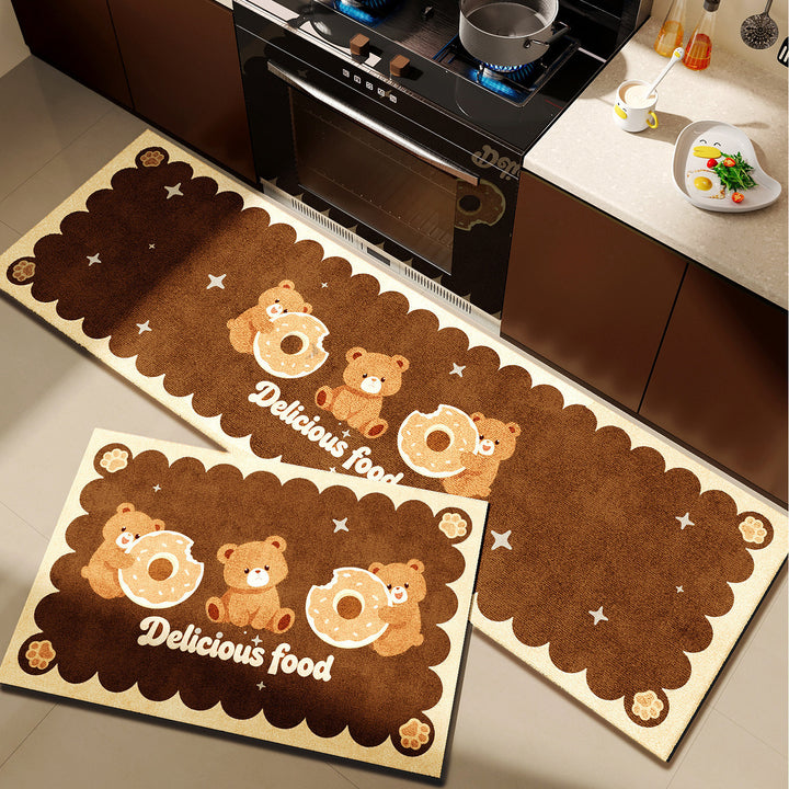Playful Pet-Themed Kitchen Mat Set Stornfield