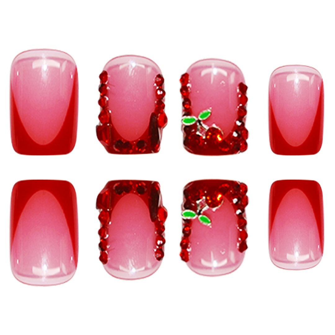 Elegant Theatrical Press-On Nail Set Stornfield