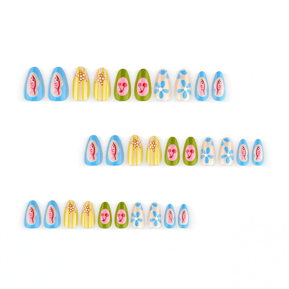 Artificial Nails in Creative Summer Design Stornfield