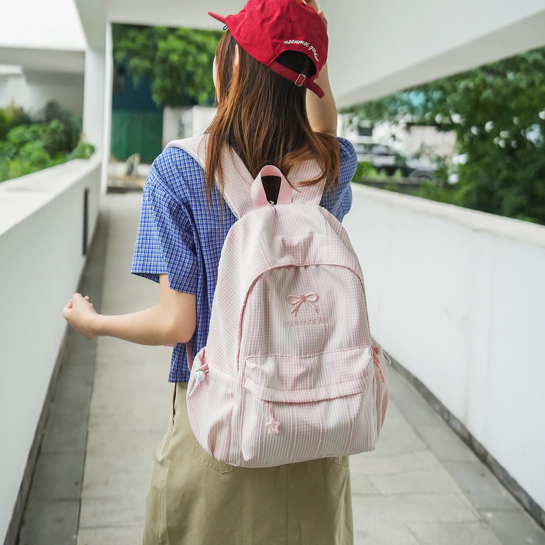 Casual Striped Backpack Stornfield