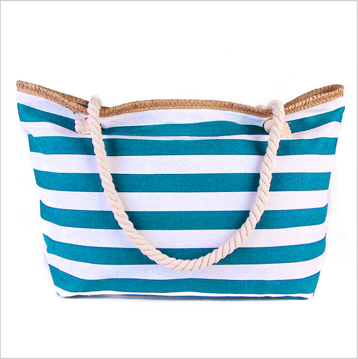 Large beach bag with maritime stripes Stornfield
