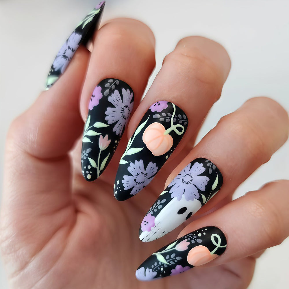 Artificial Nail Set with Creative Halloween Designs Stornfield