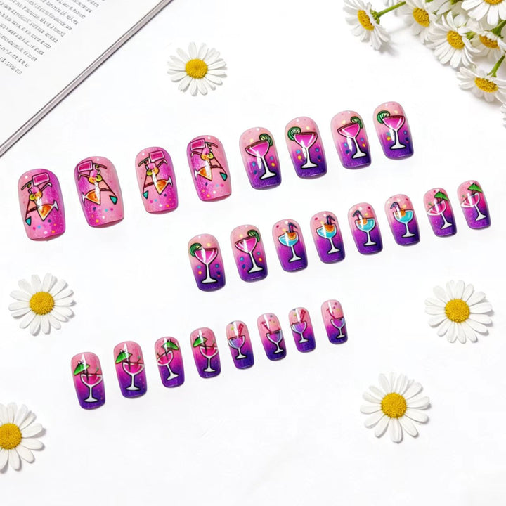 Creative Art Nails with Cheerful Cocktail Design Stornfield