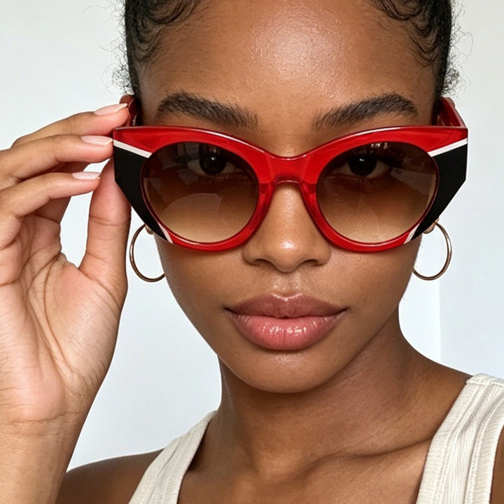Women's fashionable sunglasses with unique leopard print Stornfield