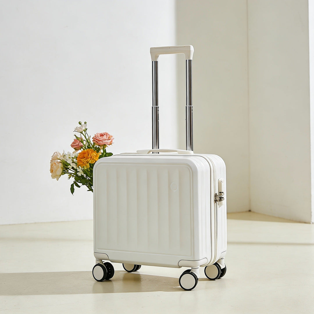 hardshell carry-on suitcase with telescopic handle and 360 degree spinner wheels Stornfield