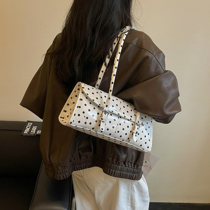 Polka Dot Handheld Satchel Bag