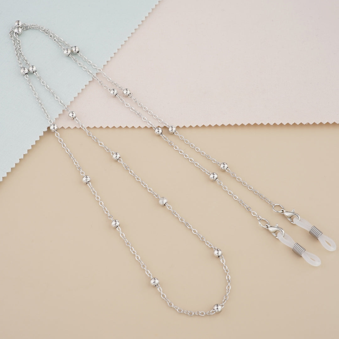 Silver Bead Decorative Eyewear Holder Chain Stornfield
