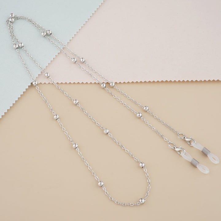 Silver Bead Decorative Eyewear Holder Chain Stornfield
