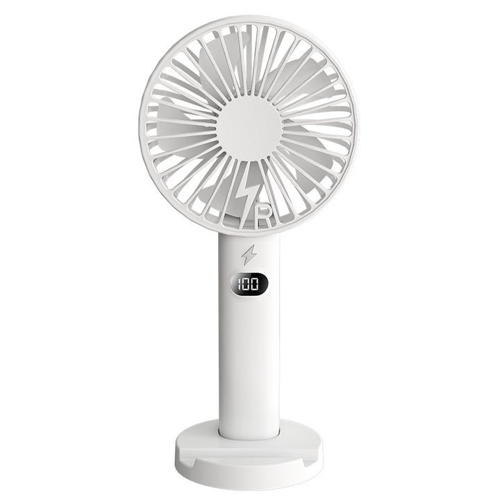 Unisex Portable Hand Fan with Digital Display Stornfield